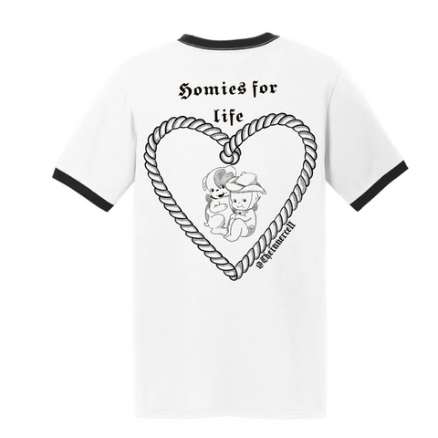 Homies For Life Ringer T-Shirt